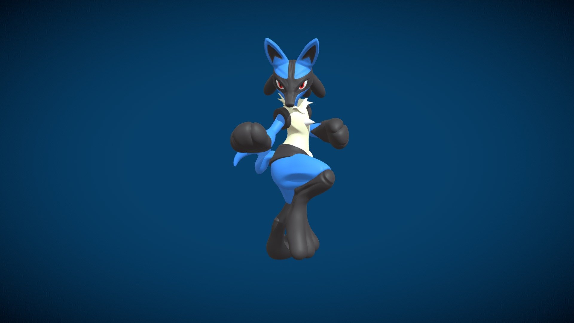 Lucario - 3D model by jvpovine1 [44ec2bf] - Sketchfab