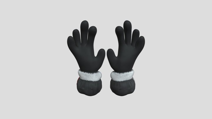 Cartoon hands 3D Model