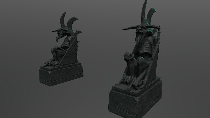 Minas Morgul Gargoyles 3D Model