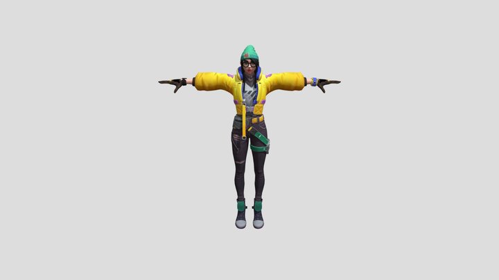 Killjoy (T-pose) – Kostenloses 3D-Modell STL
