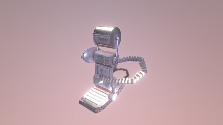 Animated Robot 3D Model