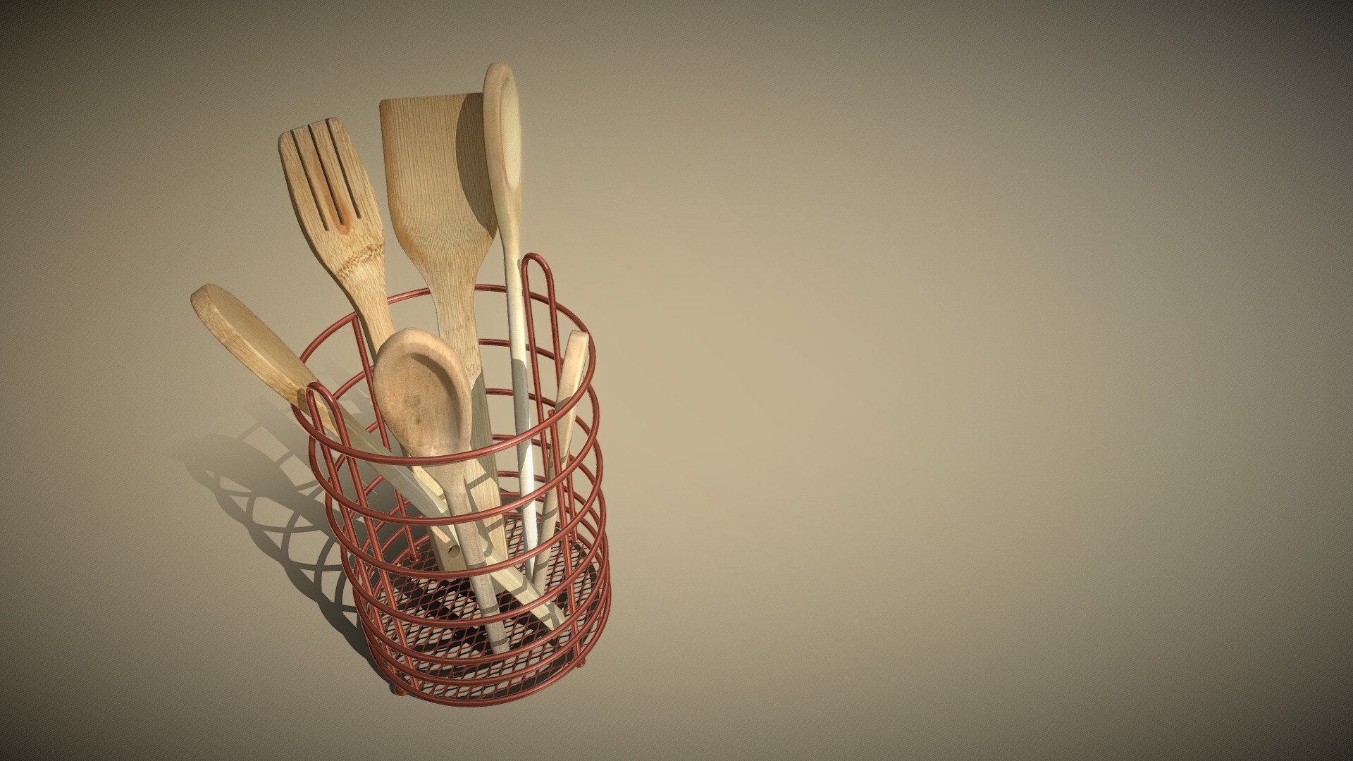 Wooden Spoons - Buy Royalty Free 3D model by Yahku [44efe91 ...