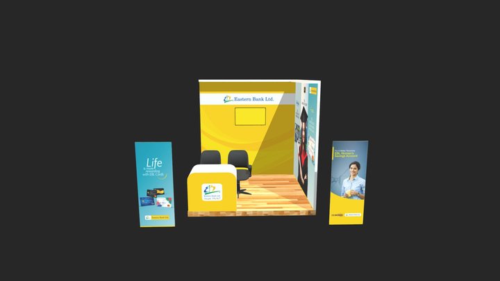 Stall Branding 3D Model