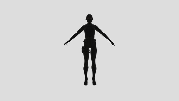 black mesa female assassin (hassassin) 3D Model