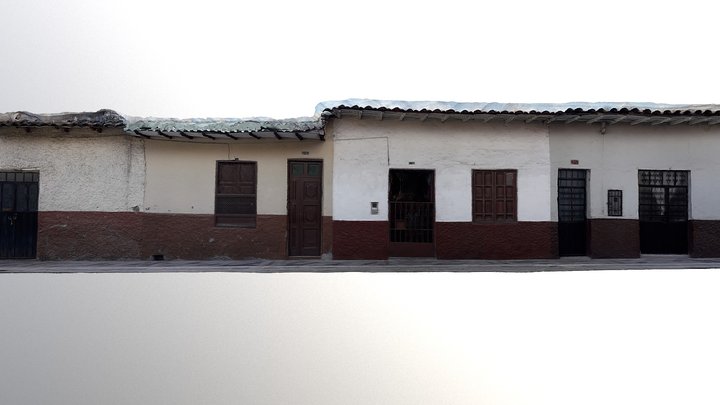 DETALLE DE FACHADA EN CALLE GRAN COLOMBIA 3D Model