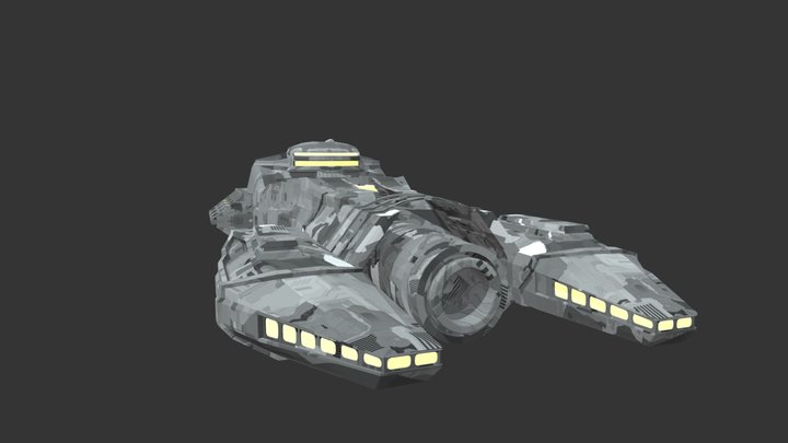 Spaceship Yegor 3D Model