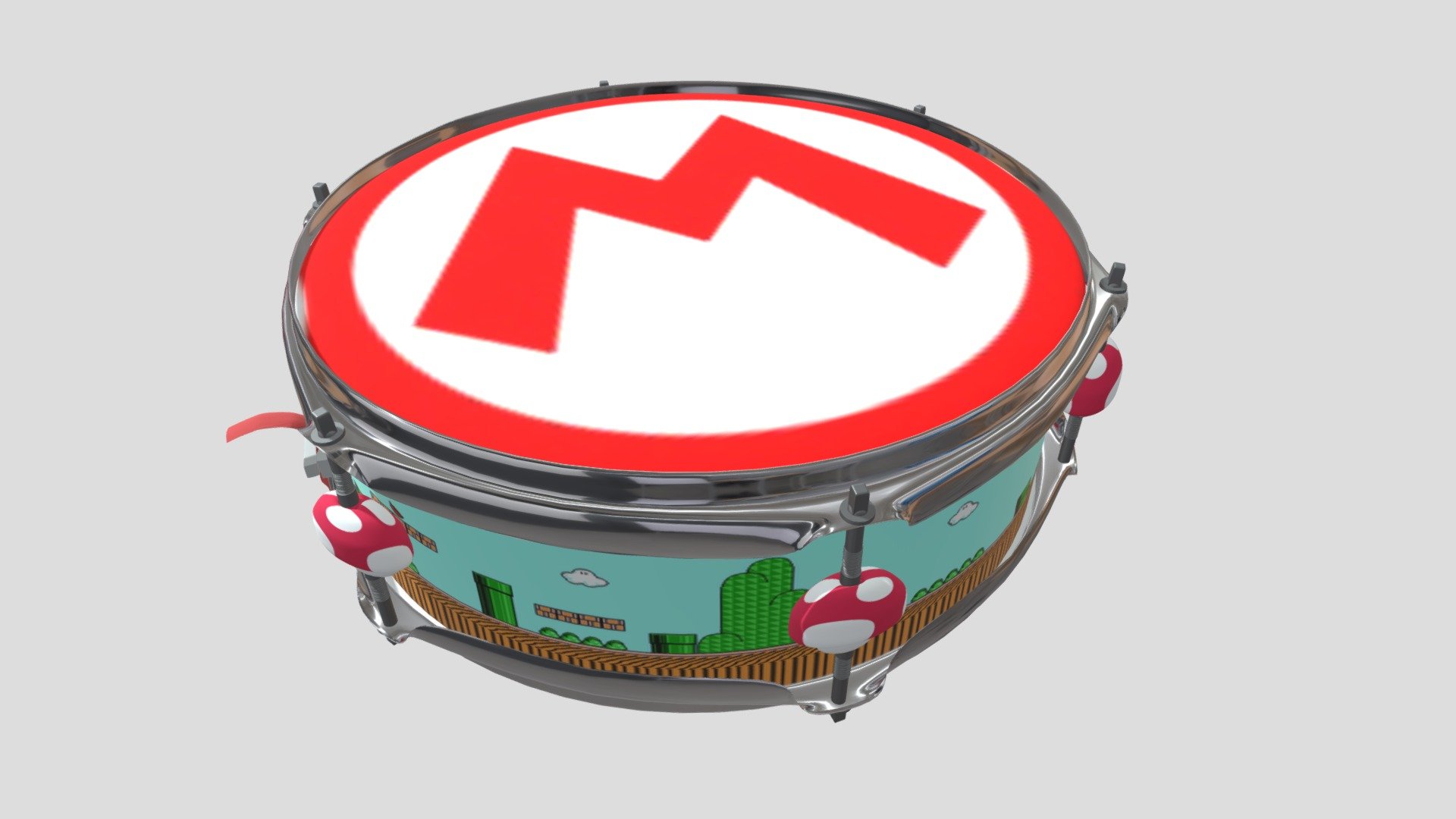 Mario Drum 3D model by peterjfernandez [44f32ad] Sketchfab