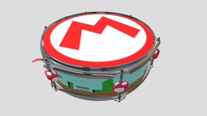 Mario Drum 3D Model