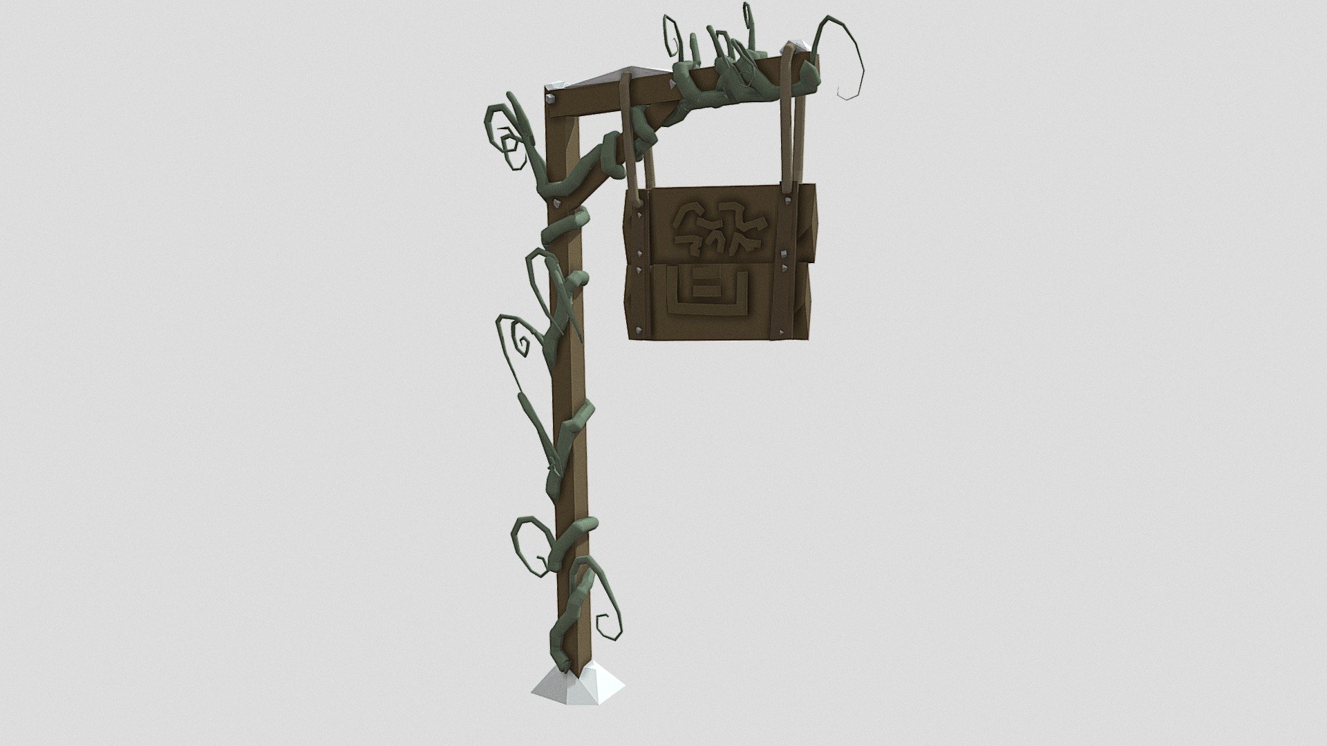 Vine Invaded Sign