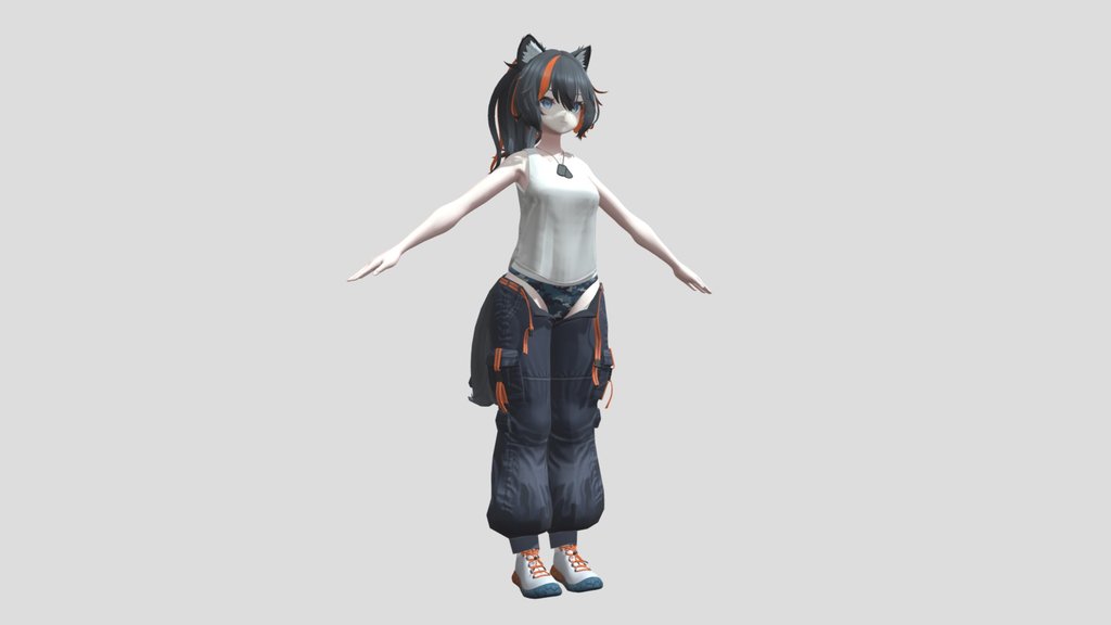 Wolfram without coat for VRchat