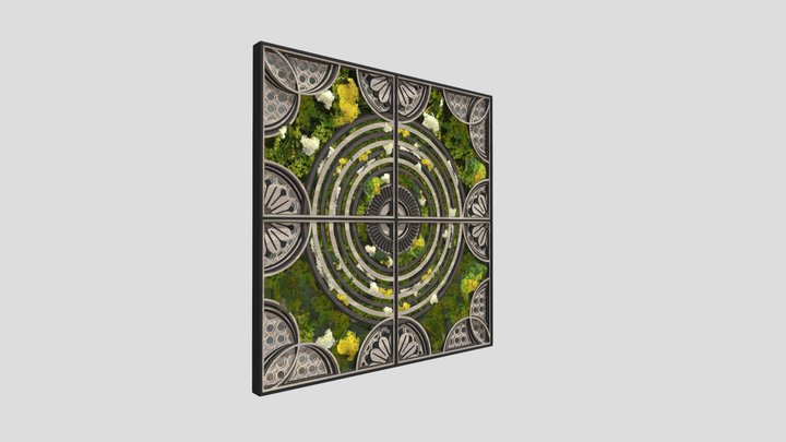 Walls of Eden - Adam Tile 1200x1200 3D Model