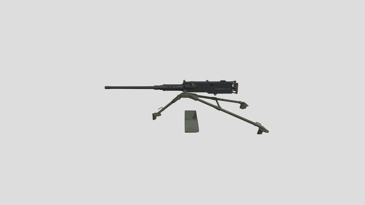 M2 Browning 3D Model