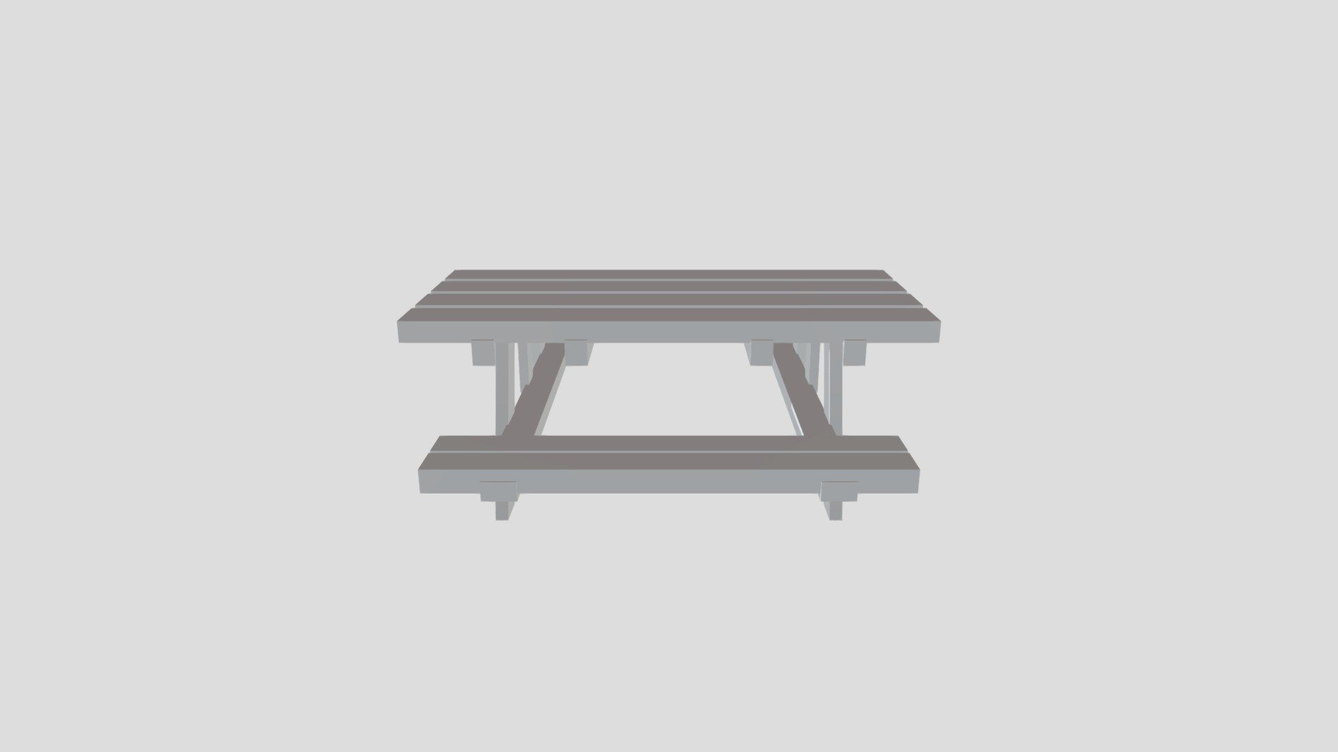 Picnic Table - Download Free 3D model by NicknameWasTaken [44f690b ...