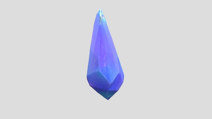 fantasy Prismatic Gemstone 3D Model