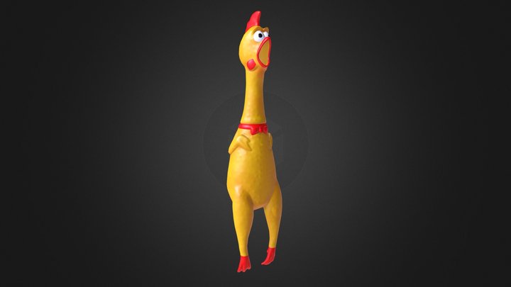 Scream Chicken 3D Model