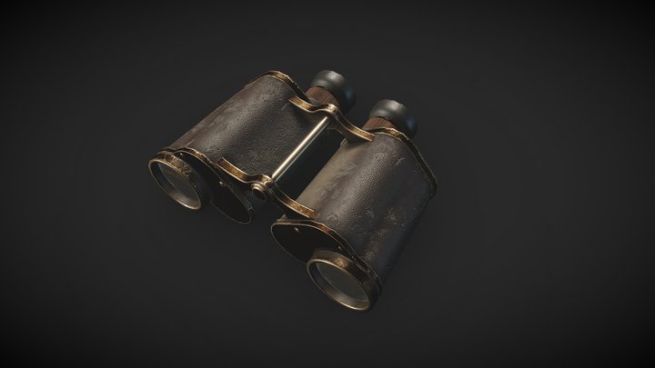 German binocular 6x30 3D Model
