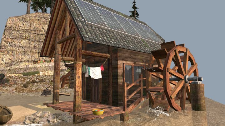 DAE Diorama - Eco House 3D Model