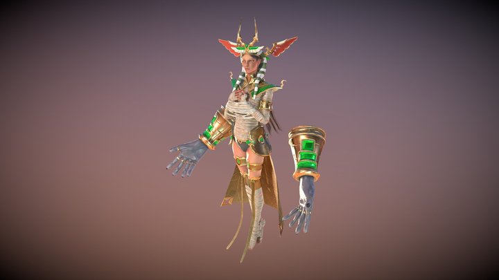 Mummy Sorceress 3D Model