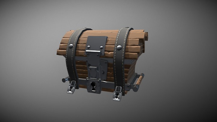 Hand Painted Pirate - Chest 3D Model
