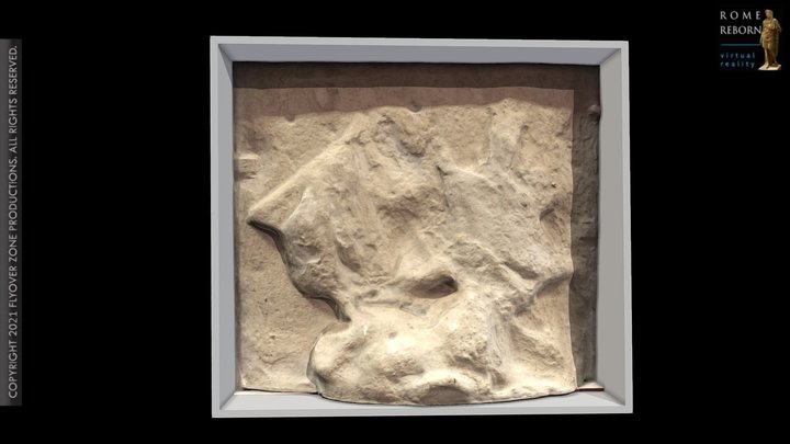3D rendering of Metope West 08 (Parthenon)