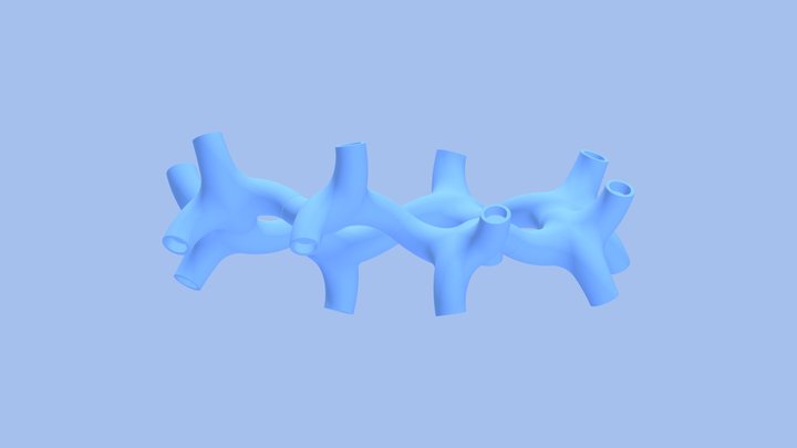 modular 8 chain 3D Model