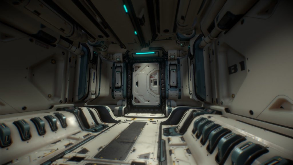 Sci Fi Hallway FREE