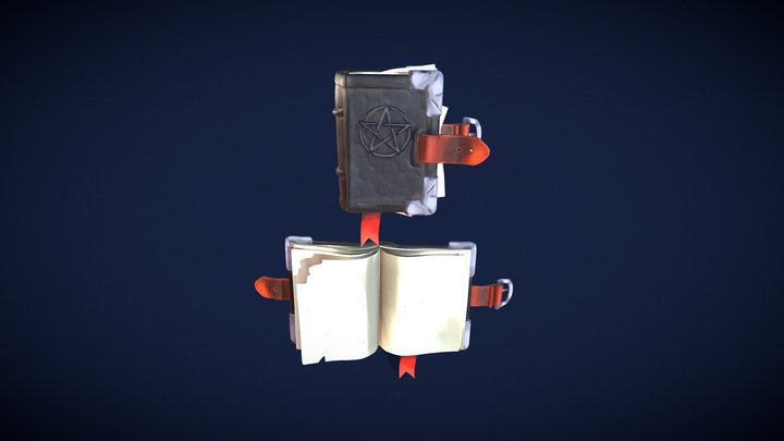 Spell Book 3D Model