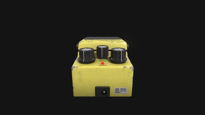 PBR Blender Boss SD-1 SUPER OverDrive 3D Model
