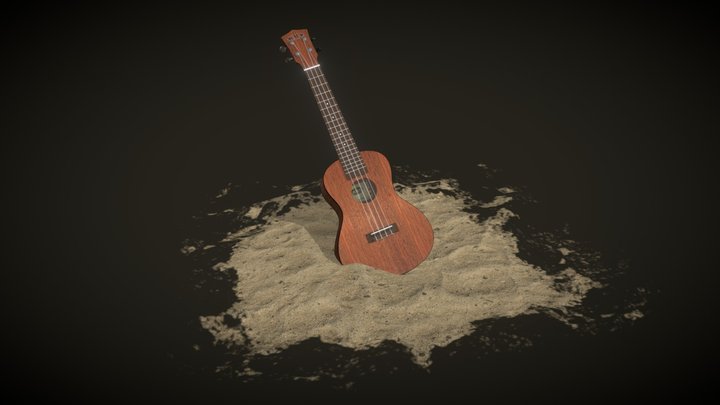 Ukulele 3D Model