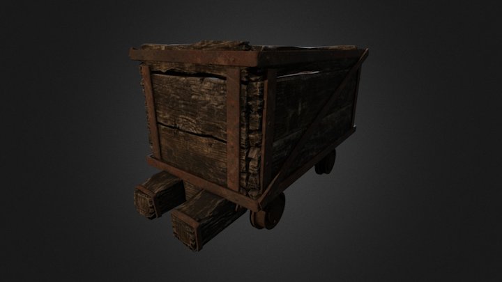 Minecart 3D Model
