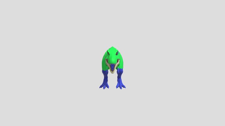 Superhero T- Rex 3D Model