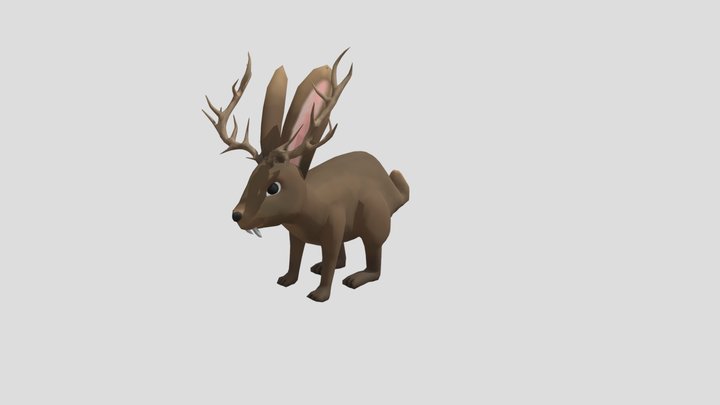 Rabbit/Jackalope Model 3D Model