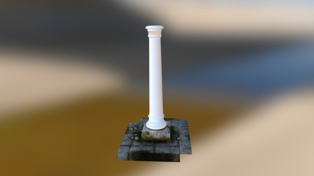 Ancient Pillar 3D Model