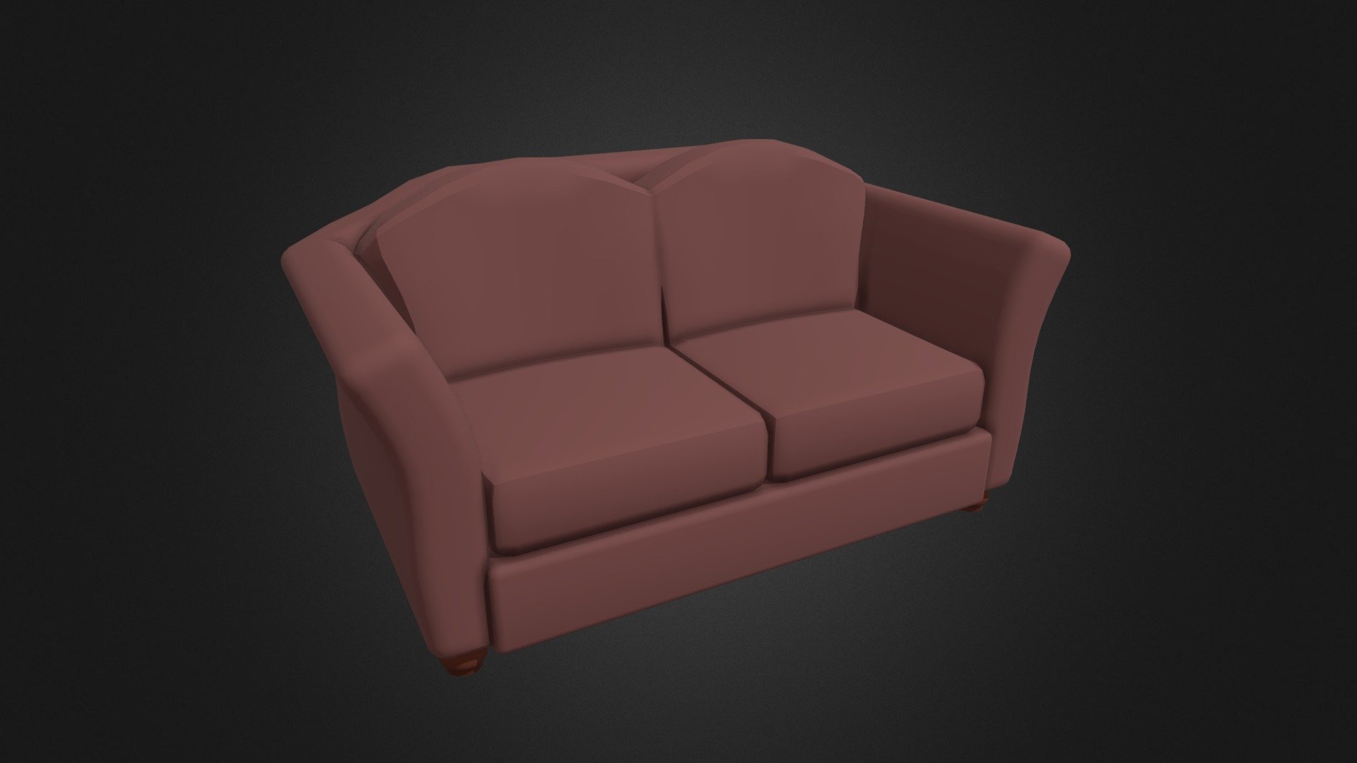 Wide Sofa Low Poly - Download Free 3D model by GameDevMoot [4502ff2 ...