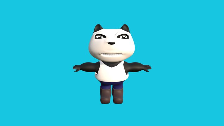 Chibi Panda 3D Model
