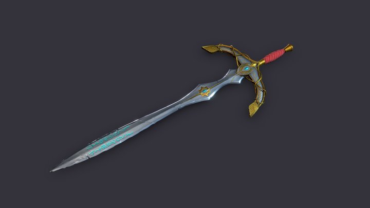 Elf sword 3D Model