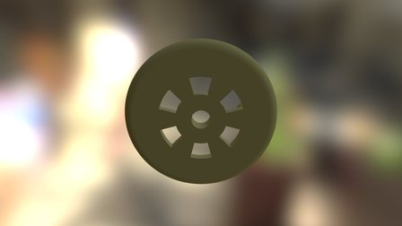 Train Wheel 3D Model