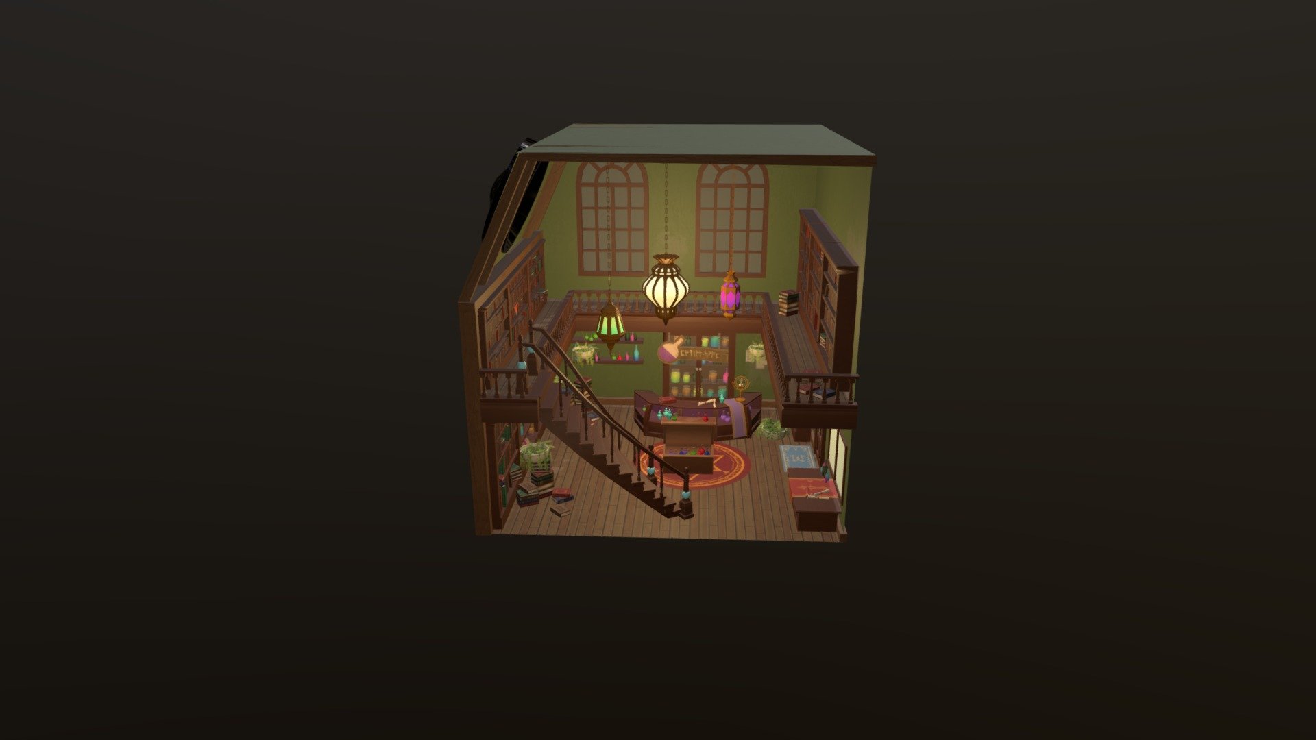 Potion Shop - 3D model by Tania Kim (@taniakimart) [4508a4c] - Sketchfab