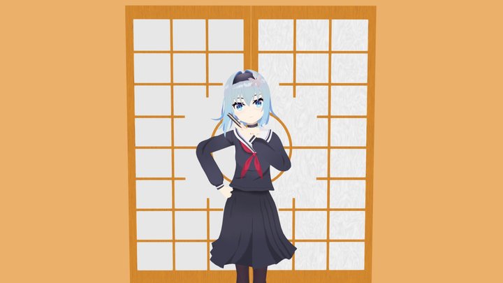 Sora Ginko 【Ryuuou no Oshigoto!】 3D Model