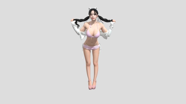 Car Show Cosplay 3D Model