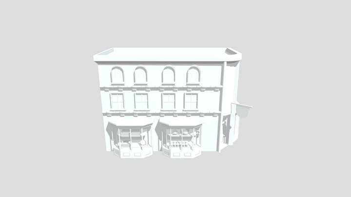 Victorian shop building 3D Model