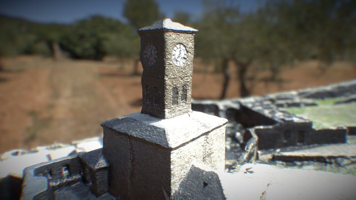 Gjirokastra clocktower in the castle 3D Model