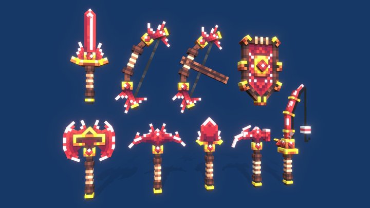 Ruby Set 3D Model