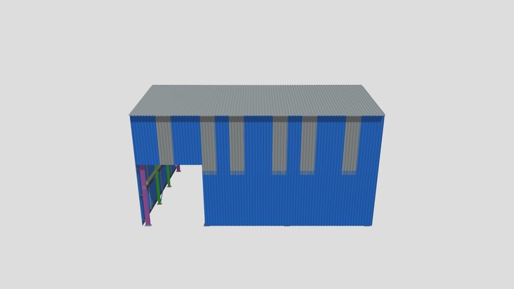 CGH CAPOTE TELHAS 3D Model