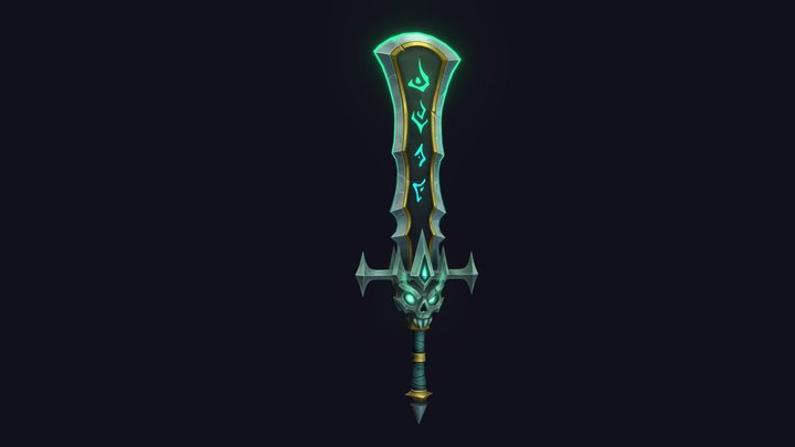 Cursed Dungeon Sword 3D Model