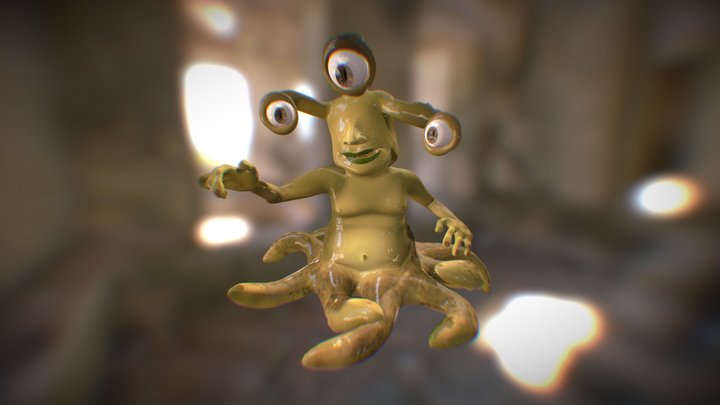 Alien guy 3D Model