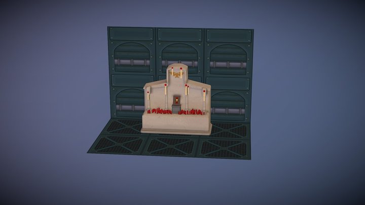 Shrine_HandPainted 3D Model