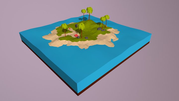 Castaway Island 3D Model