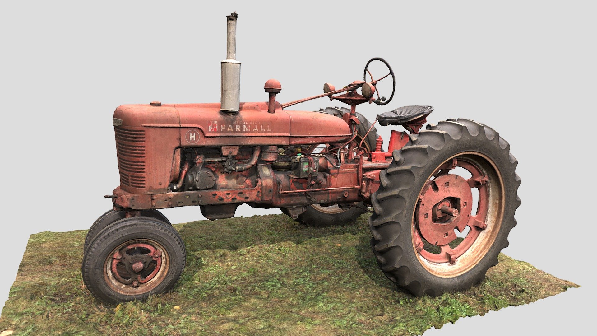 Farmall H Tractor - 3D model by Timothy Pranke (@TimothyPranke) [45149e7], image size:1920x1080