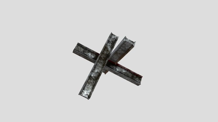 Anti-tank hedgehog 3D Model